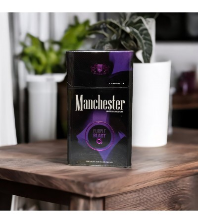 Manchester Compact Purple Blast Böğürtlen Slim Sigara