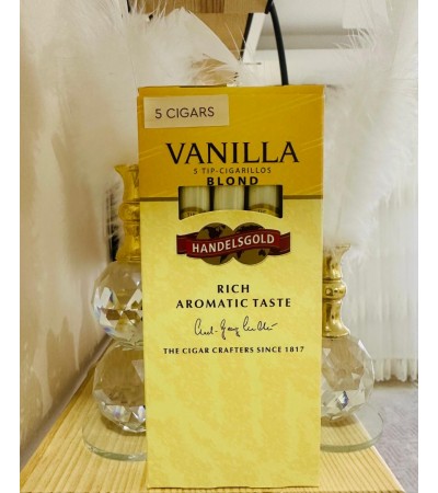 HANDELSGOLD VANILLA Vanilya Aromalı Emzikli Puro 5-Tıp-CIGARILLOS