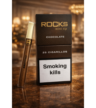 Rocks Mini tip Çikolata Aromalı Tekli Puro